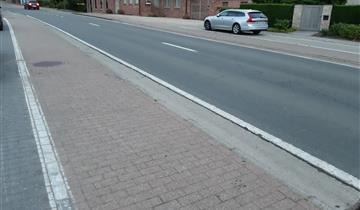 Werken fietspaden langs de Rijkestraat (N454) Strijpen